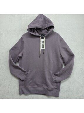 True Classic Mens Fleece French Terry Pullover Hoodie Size L Lavender Purple NWT